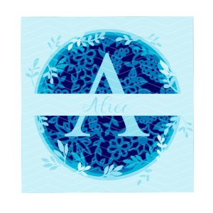 Shadow box alfabetet