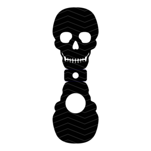 Dödskalle klubbhållare