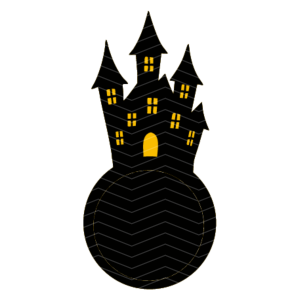 Spökhus godishållare med julgranskula 1