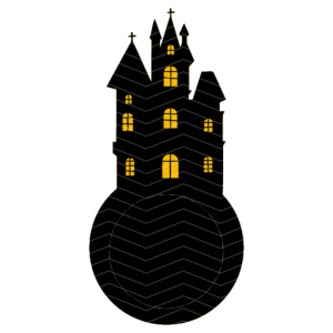 Spökhus godishållare med julgranskula 3