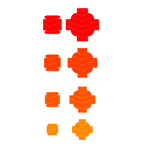 Mall till lådor - rundade hörn