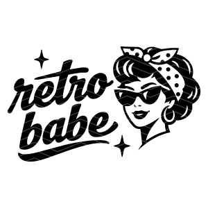 Retro babe svg